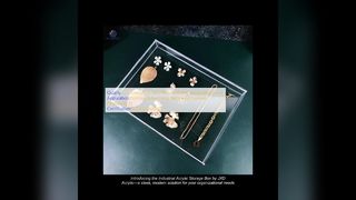 Industrieel acryl opslagdoosje Slank en modern ontwerp acryl bak